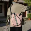 Badminton bag, large-capacity women's tennis sports bag, dry and wet separation, hand-held portable single-shoulder bag details Picture